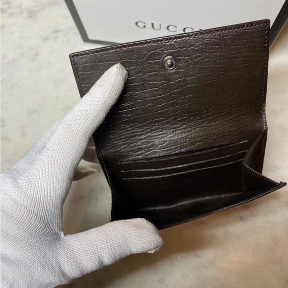 Gucci Canvas/PVC Compact Vintage Wallet - Picture 7 of 10